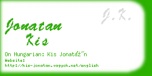 jonatan kis business card